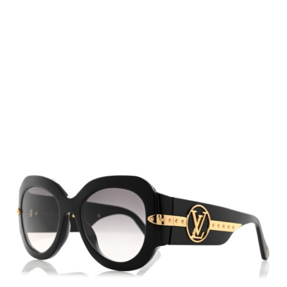 LOUIS VUITTON 
Acetate Paris Texas Sunglasses Z1132E Black
